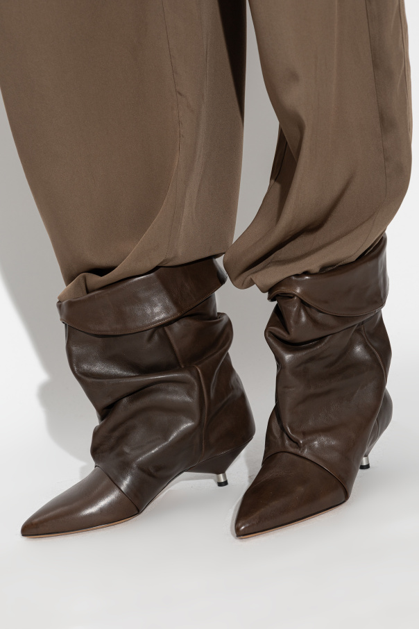 Isabel Marant Lederstiefeletten mit Absatz „Edrik“