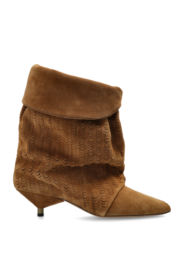 Suede heeled ankle boots ‘Edrik’ od Isabel Marant