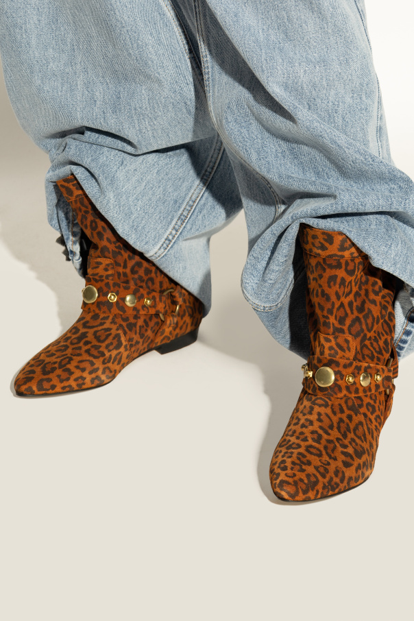 Isabel Marant Suede ankle boots `Stania`