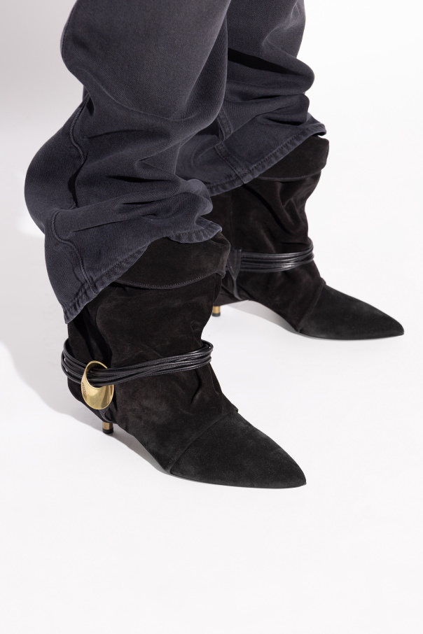 Isabel Marant Botines de ante con tacón "Edrika"