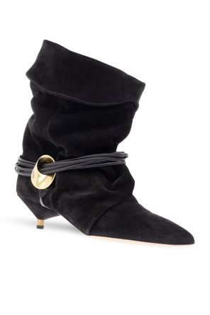 Isabel Marant Botines de ante con tacón "Edrika"