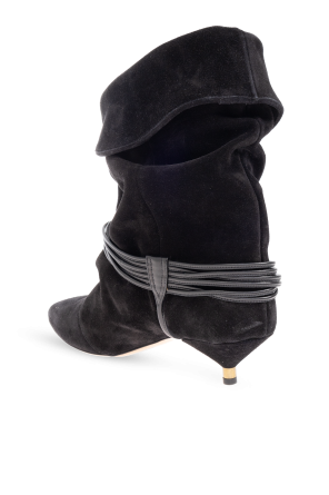 Isabel Marant Botines de ante con tacón "Edrika"