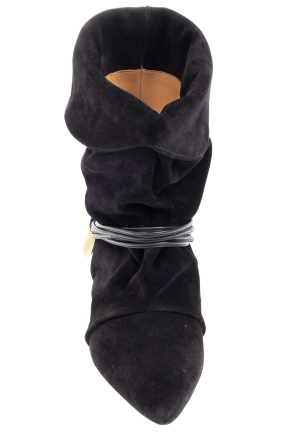 Isabel Marant Botines de ante con tacón "Edrika"