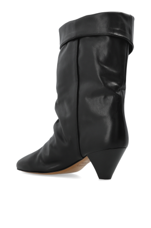 Isabel Marant Leder-Stiefeletten mit Absatz ‘Dalby’