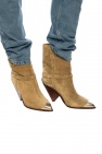 Isabel Marant beige ‘Lamsy’ heeled ankle boots