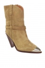 Isabel Marant beige ‘Lamsy’ heeled ankle boots