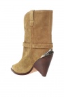 Isabel Marant beige ‘Lamsy’ heeled ankle boots