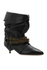 Isabel Marant BLACK Leather ankle boots Edrik