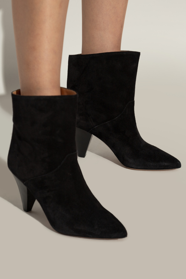 Isabel Marant Suede heeled boots Loline