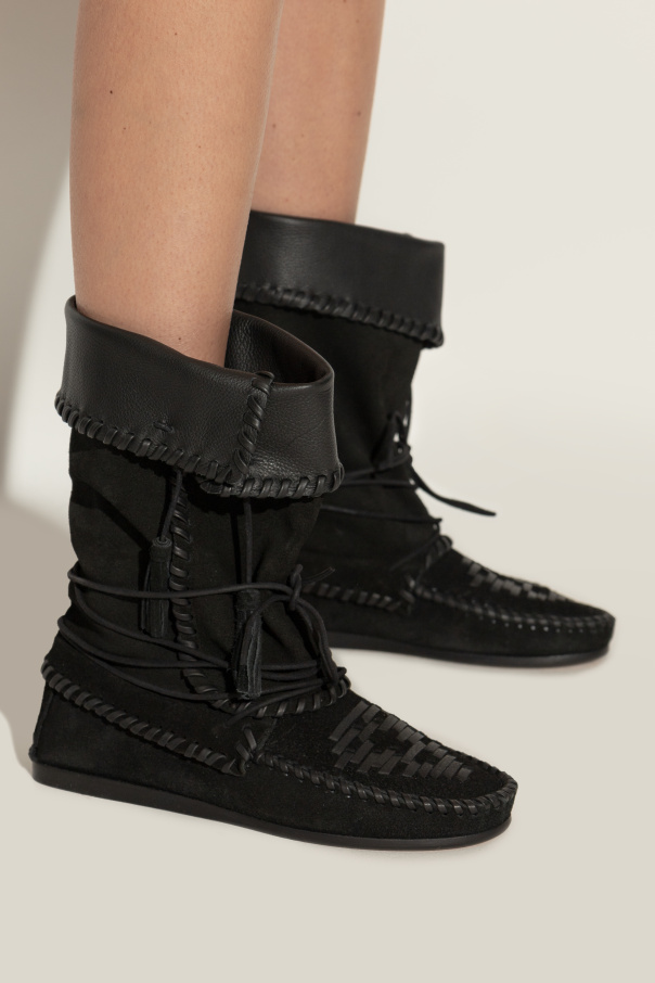 Isabel Marant Suede ankle boots `Winki`