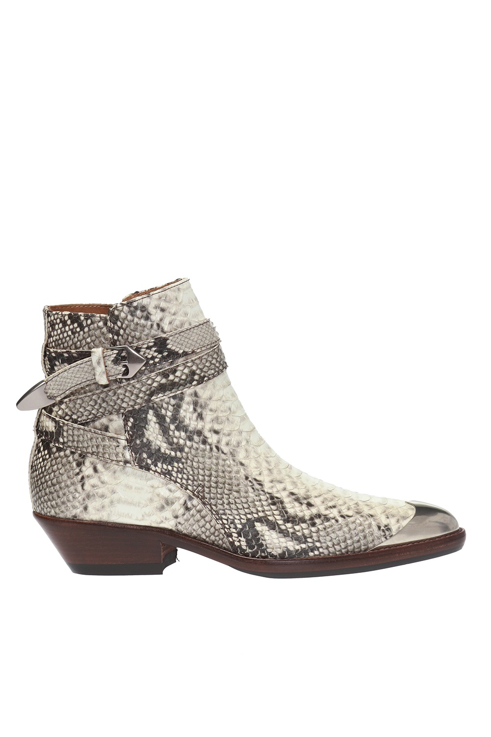 isabel marant snakeskin ankle boots