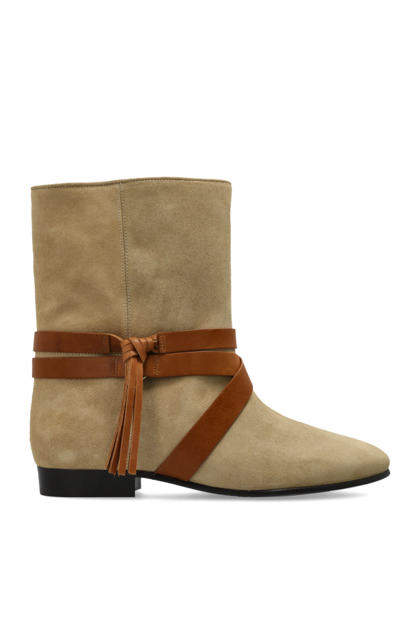 Isabel Marant Zamszowe botki `Rejen`