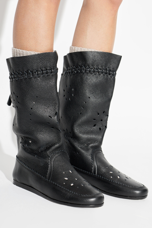 Isabel Marant Leather ankle boots "Welky"