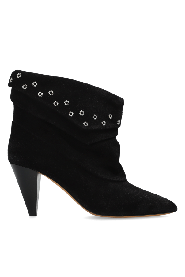 Suede heeled ankle boots 'Lyone' od Isabel Marant