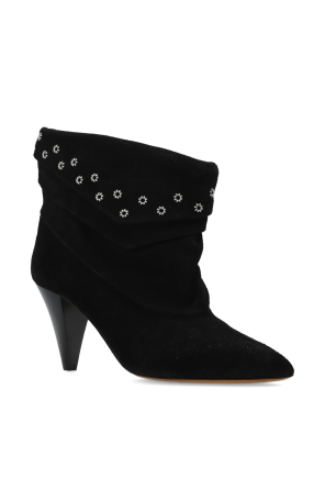 Isabel Marant Suede heeled ankle boots 'Lyone'