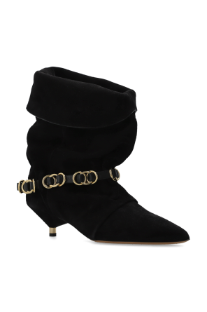 Isabel Marant Suede heeled ankle boots "Edrik Rings"