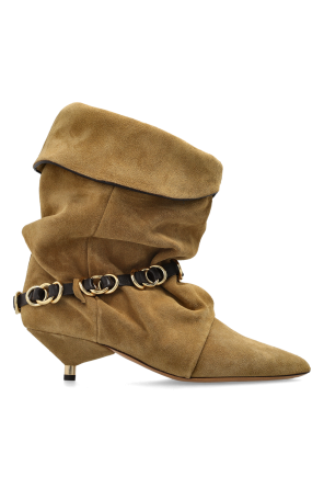 Suede heeled ankle boots `Edrik Rings`