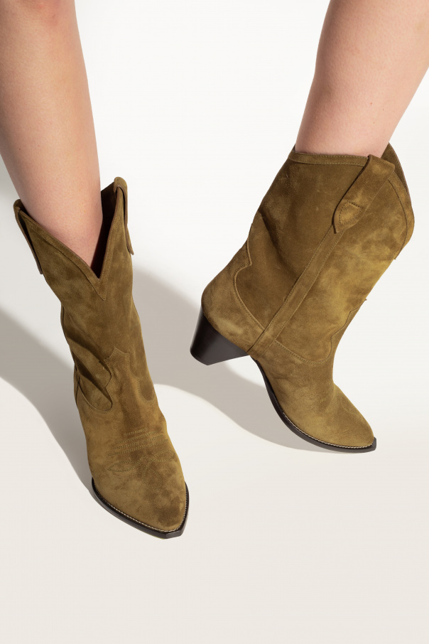Isabel Marant ‘Luliette’ heeled ankle cachi boots