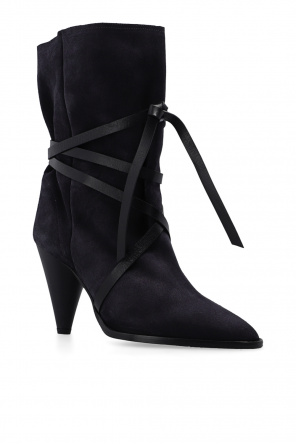 Isabel Marant ‘Lidly’ suede heeled ankle boots