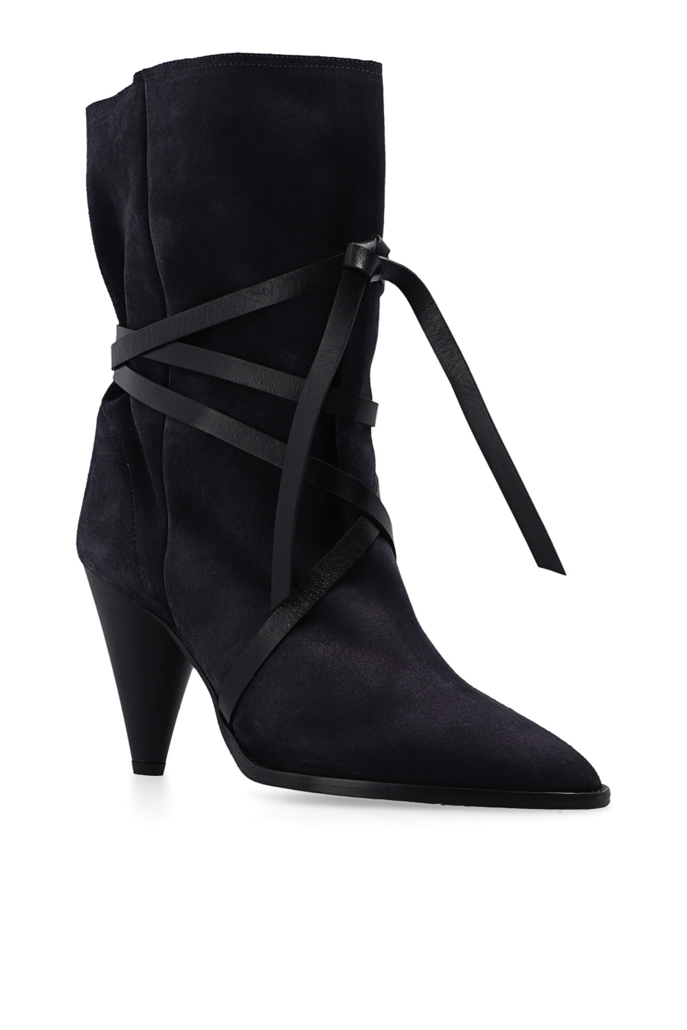 Isabel Marant ‘Lidly’ suede heeled ankle boots