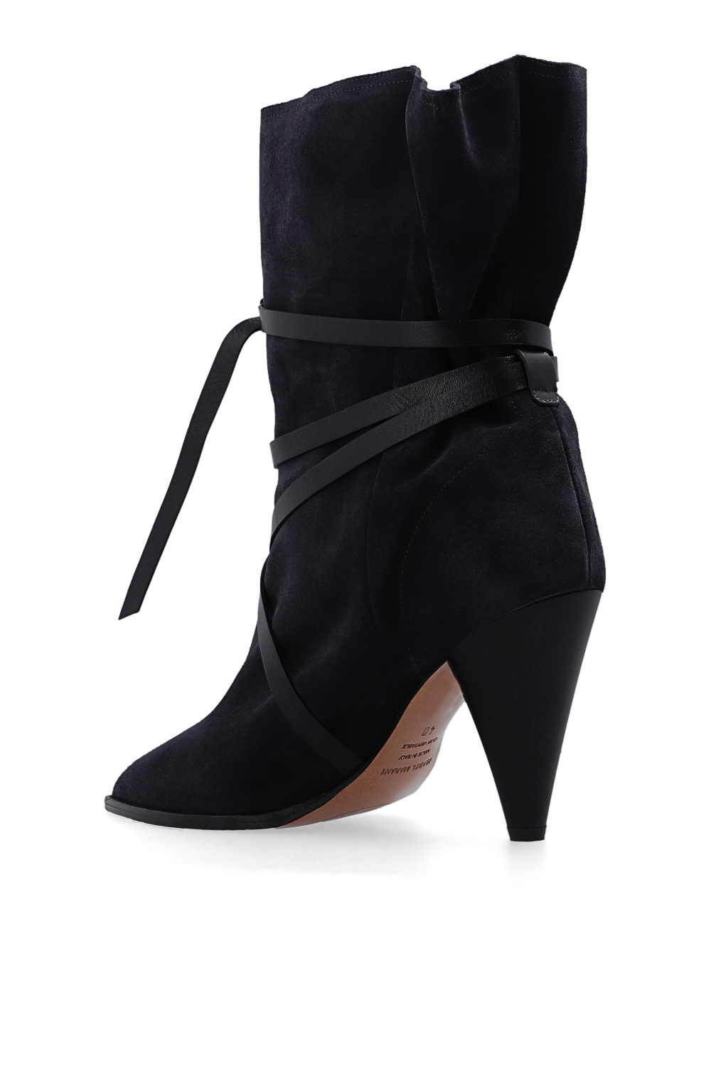 Isabel Marant ‘Lidly’ suede heeled ankle boots