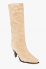 Isabel Marant beige ‘Rouxy’ heeled suede boots