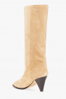 Isabel Marant beige ‘Rouxy’ heeled suede boots