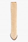 Isabel Marant beige ‘Rouxy’ heeled suede boots