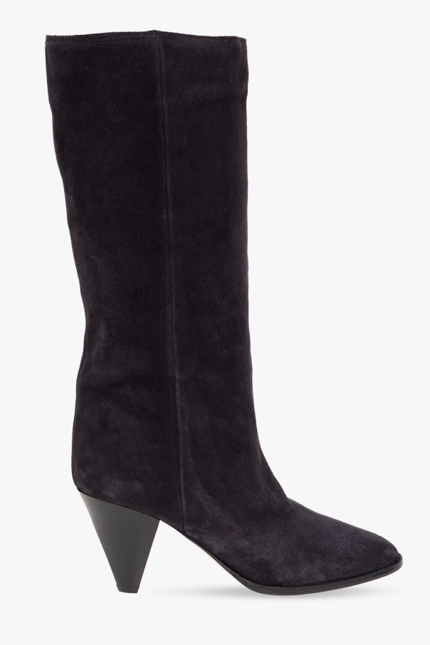 ‘Rouxy’ heeled suede boots od Isabel Marant