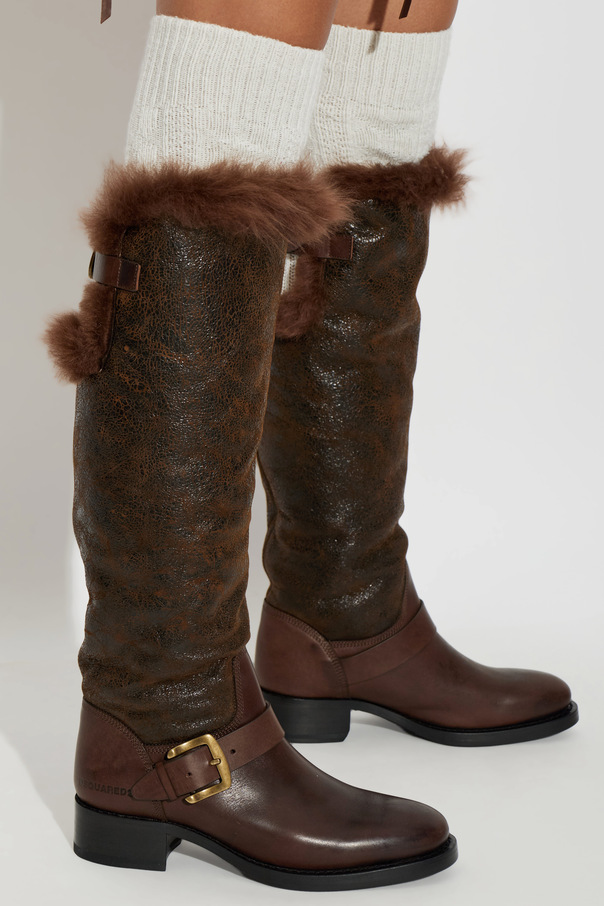 Dsquared2 Leather heeled boots