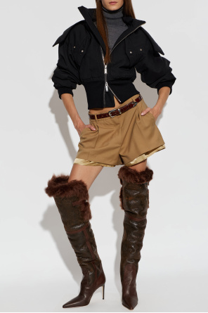Dsquared2 Heeled boots with fur