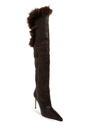 Dsquared2 Heeled boots with fur