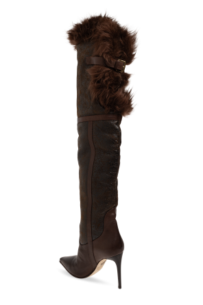 Dsquared2 Heeled boots with fur