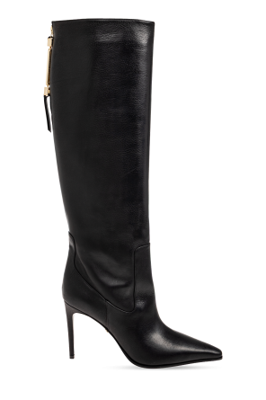 Leather heeled boots