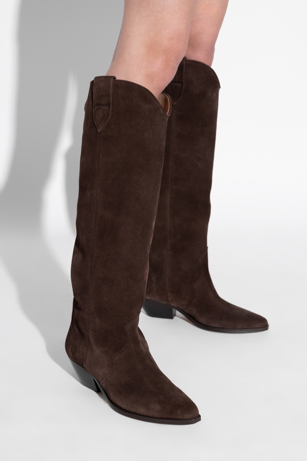Isabel Marant Botas altas de ante con tacón "Denvee"