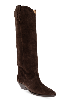 Isabel Marant Botas altas de ante con tacón "Denvee"