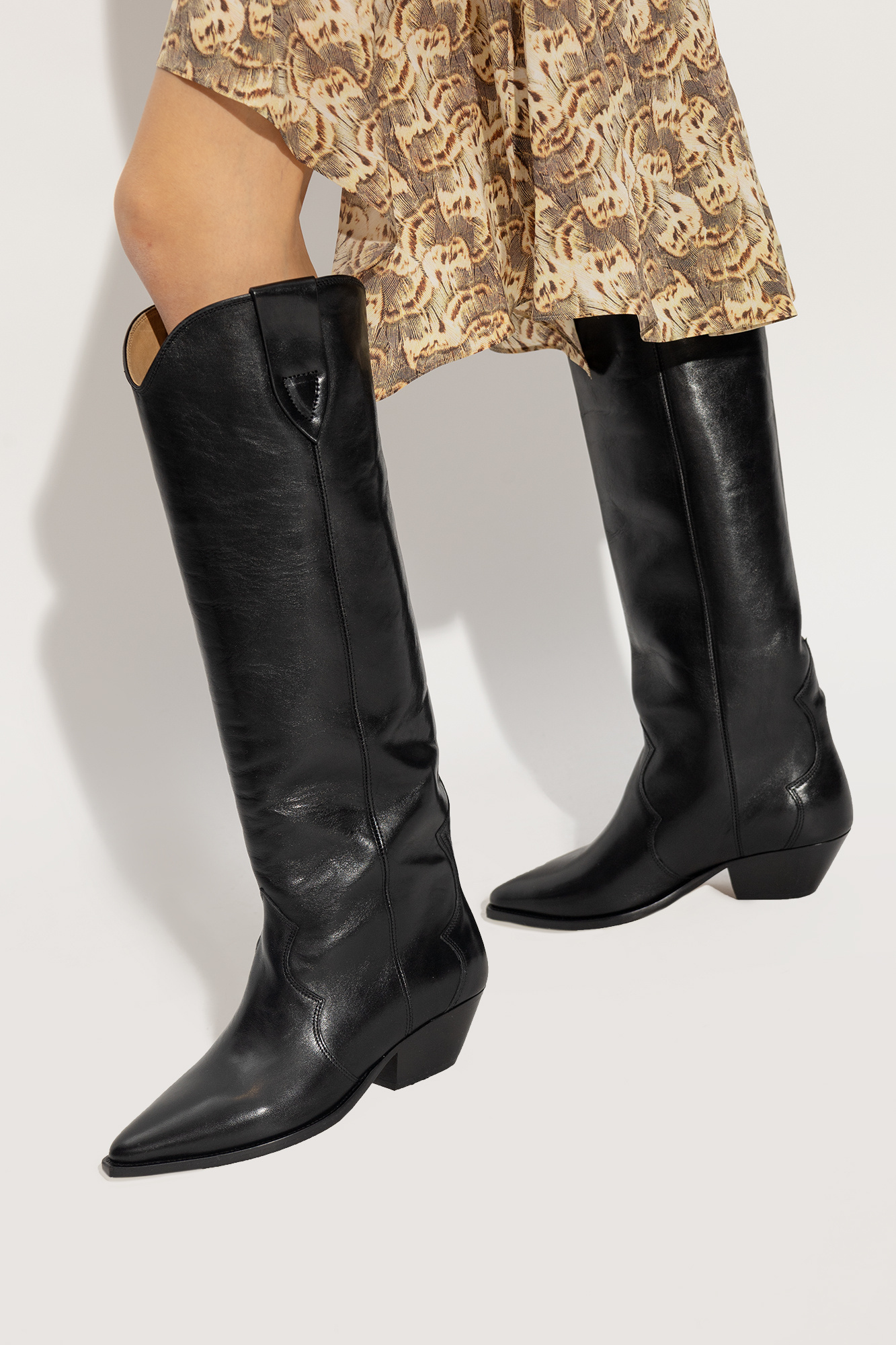 Isabel Marant ‘Denvee’ heeled boots in leather