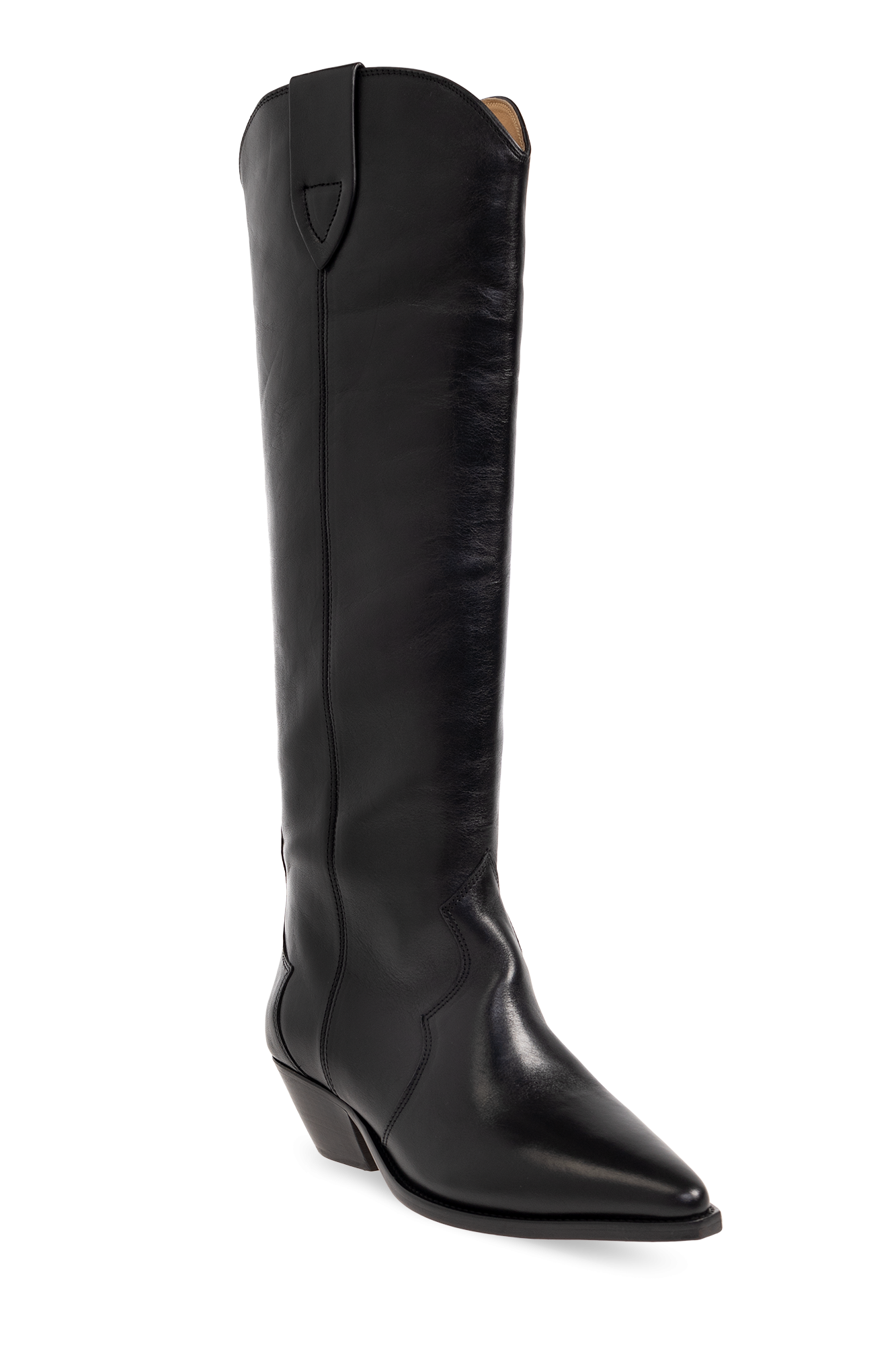 Black ‘Denvee’ heeled boots in leather Isabel Marant - Vitkac GB