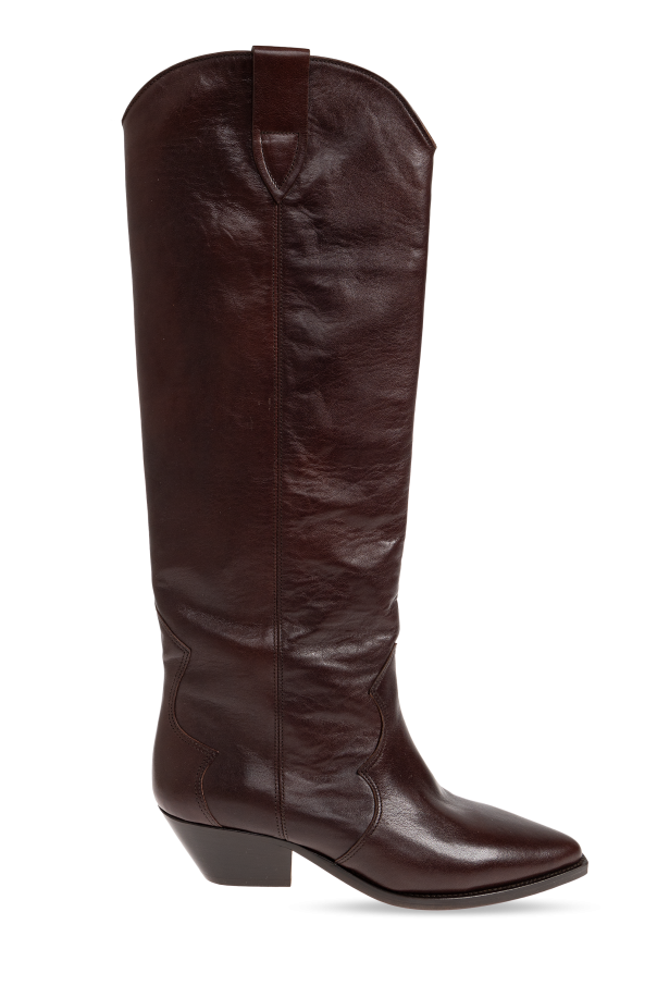 Denvee' leather heeled boots od Isabel Marant