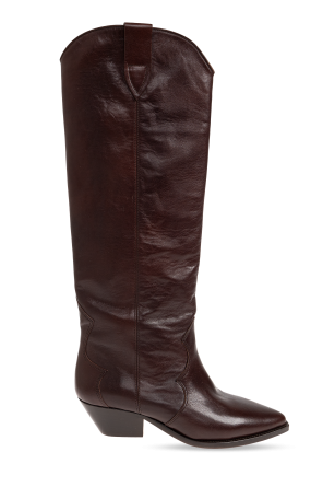 Denvee' leather heeled boots