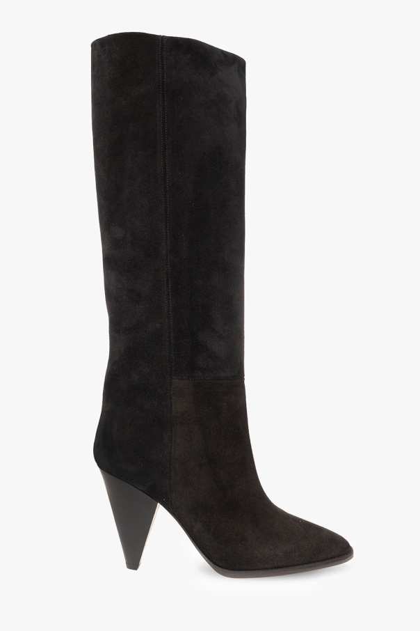 ‘Ririo’ suede heeled boots od Isabel Marant