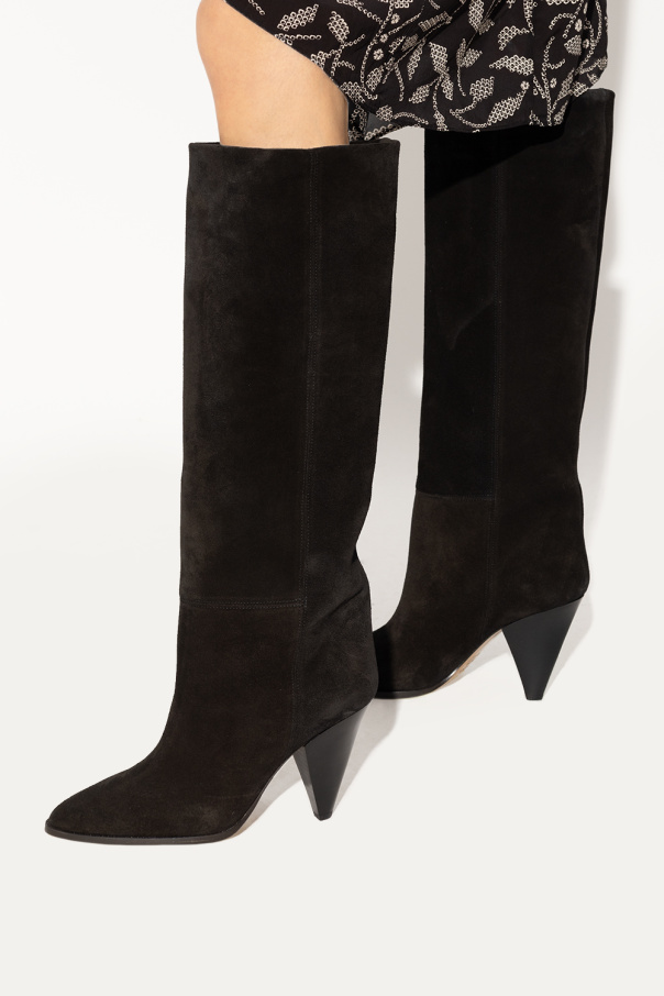 Isabel Marant ‘Ririo’ suede heeled boots