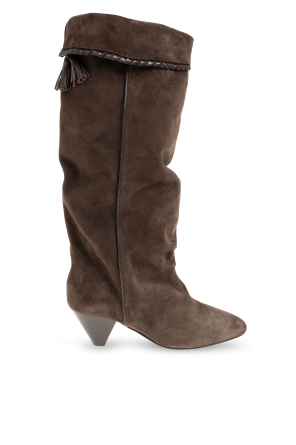 Suede heeled boots "Elita"