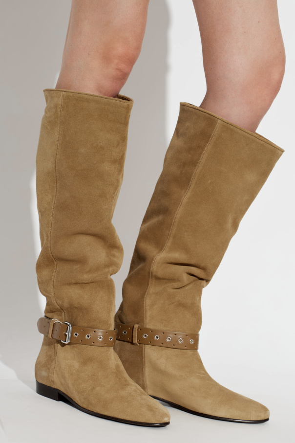 Isabel Marant Zamszowe kozaki `Rilton`
