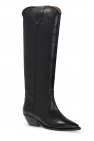 Isabel Marant BLACK 'Denvee’ heeled knee-high boots
