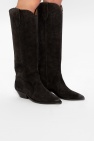Isabel Marant BLACK 'Denvee’ heeled knee-high boots