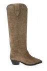 Isabel Marant GREEN 'Denvee’ heeled knee-high boots