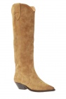 Isabel Marant BROWN 'Denvee’ heeled knee-high boots