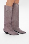 Isabel Marant PURPLE 'Denvee’ heeled knee-high boots