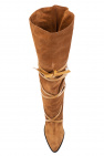 Isabel Marant ‘Lophie’ suede heeled knee-high boots